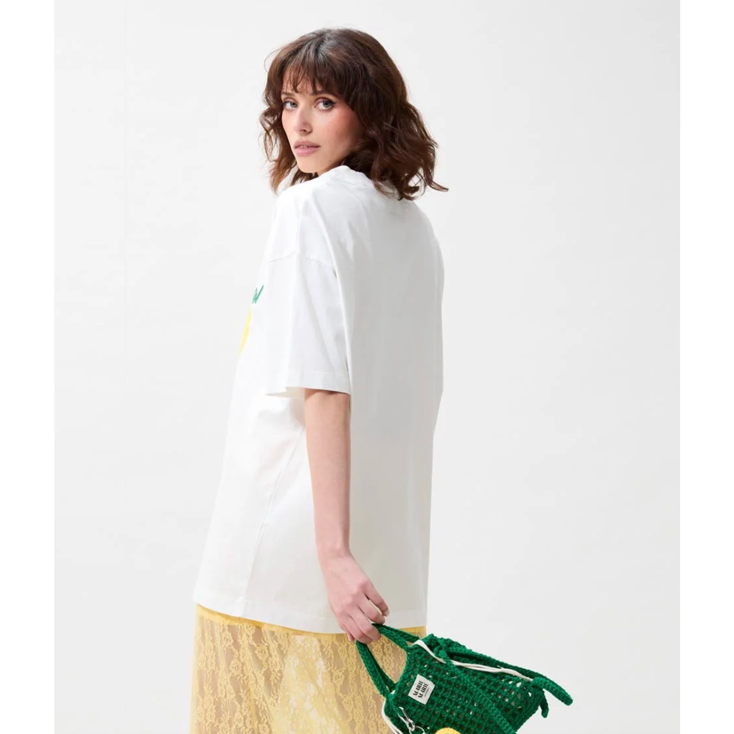 Catwalk Junkie Oversized Graphic T-Shirt Off White - Afbeelding 2