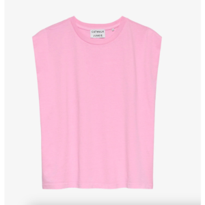 Catwalk Junkie Folded Shoulder Singlet Pink