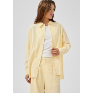 My Essential Wardrobe Gilda Boxy Shirt Lemon