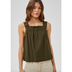 My Essential Wardrobe Dias Florence Top - Forest Night, 40