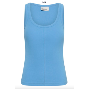 My Essential Wardrobe Mandy RN Top Blue - Silver Lake Blue, M