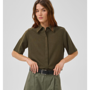 My Essential Wardrobe Dias Boxy SS Shirt forest - Forest Night, 36