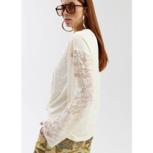 Harper & Yve Elana LS Top Ecru - Ecru, S