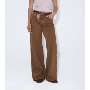 Dr Denim Rhue Low Wide Washed Teak ''34