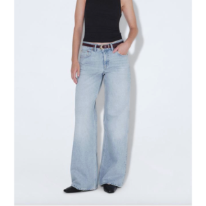 Dr Denim Rhue Low Wide Drift Pale Used ''32