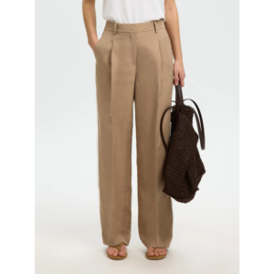 Selected Wide Terry HW Pant Pepper/Melange - Pepper/Melange, 42