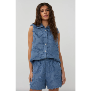Studio Amaya Storm Blouse Blue - blue, M