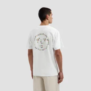 Olaf Dotted Face Tee Optical White