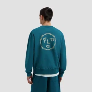 Olaf Dotted Face Crewneck Gulf Coast - Gulf Coast, M