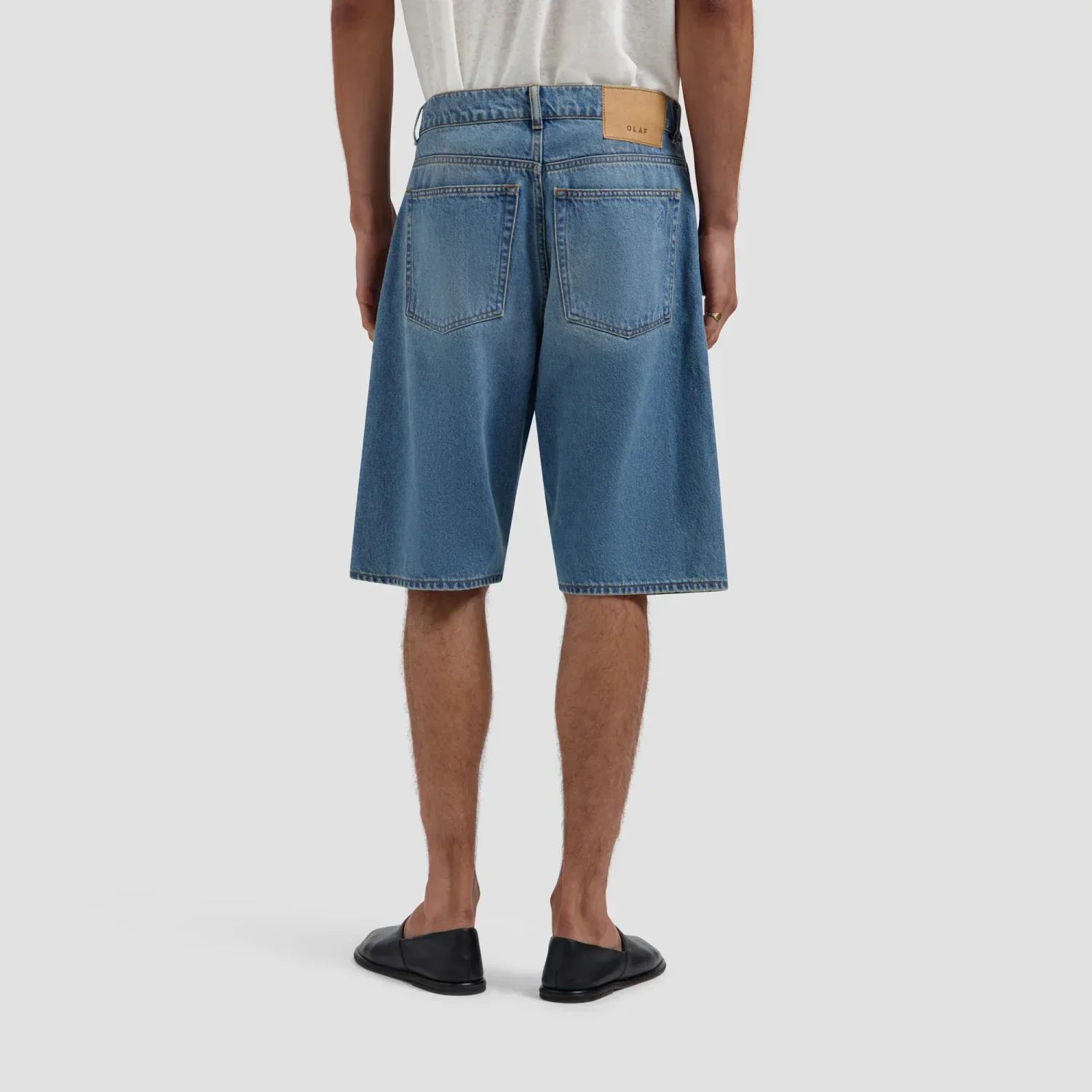 Olaf Denim Shorts Light Indigo - Afbeelding 2