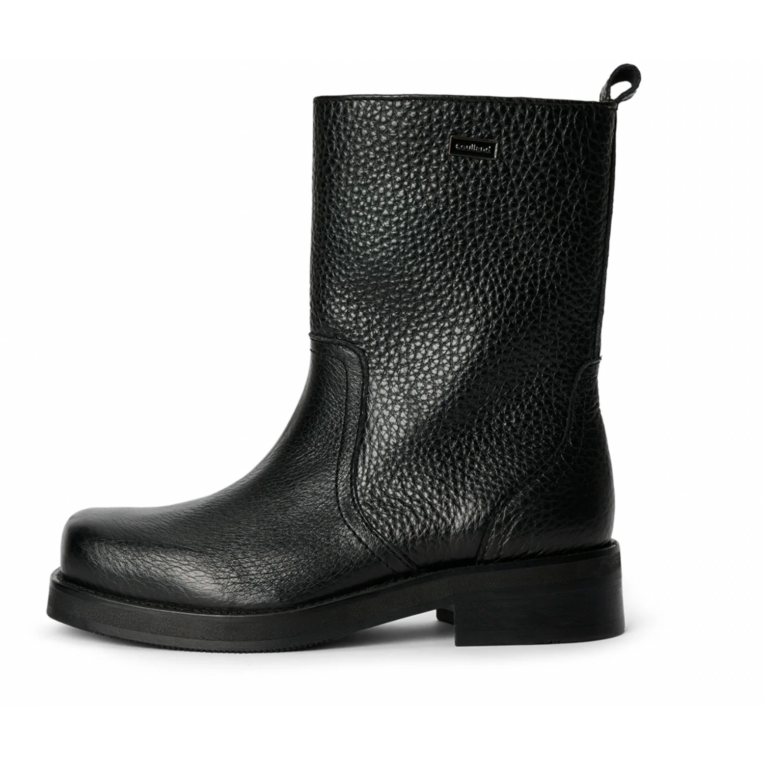 Soulland Delaware Structure Leather Boot Black