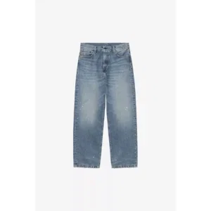 Cahartt WIP Landon Pant Blue Destroy Wash Splatter