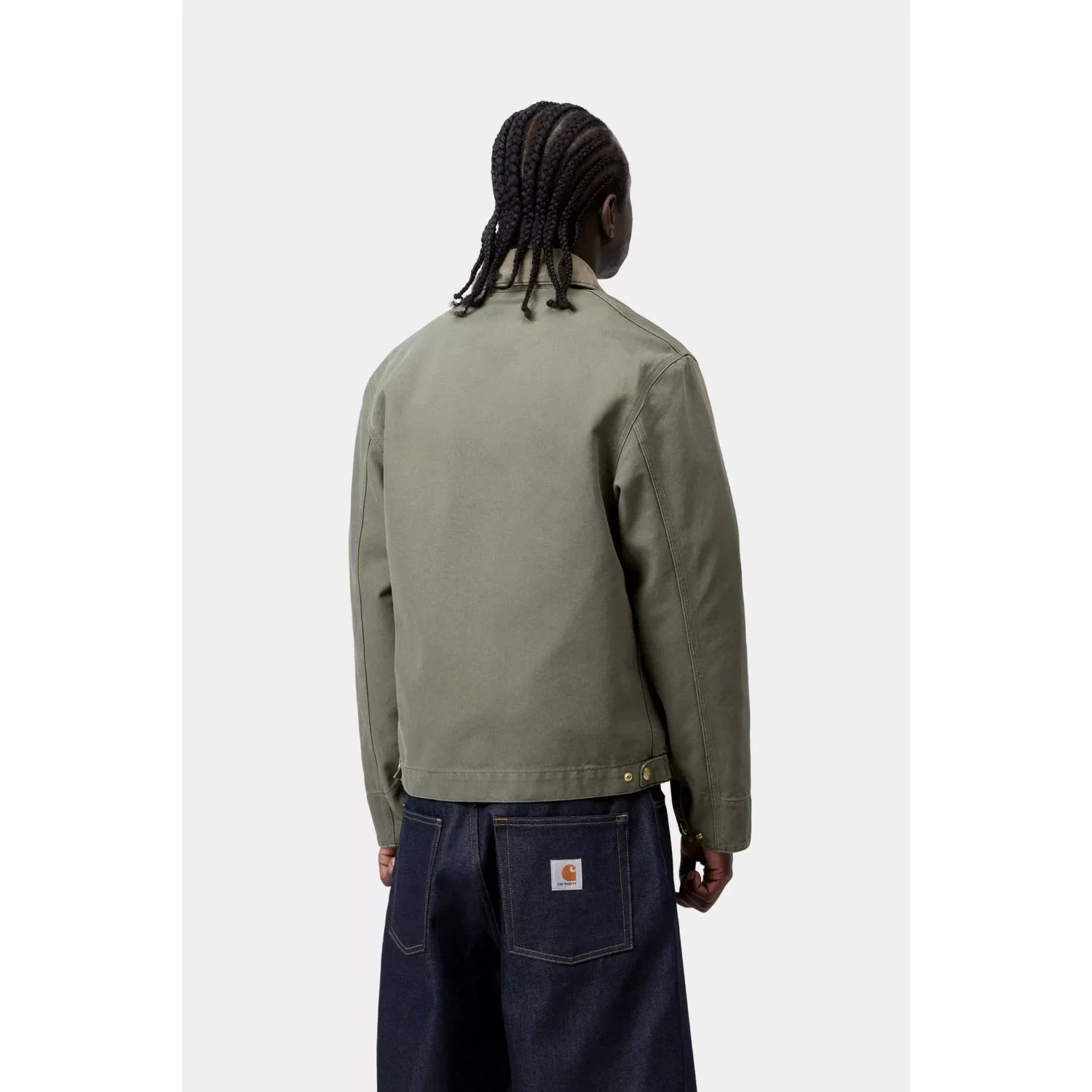 Carhartt WIP Detroit Jacket Leaf Stone Canvas - Afbeelding 2