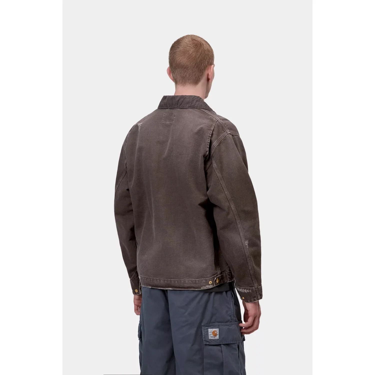 Carhartt WIP OG Detroit Jacket Tobacco / Tobacco Destroy Wash - Afbeelding 2