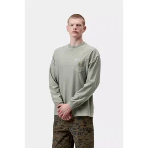 Cahartt WIP Loose Pocket Longsleeve Shady Green Garment Dyed
