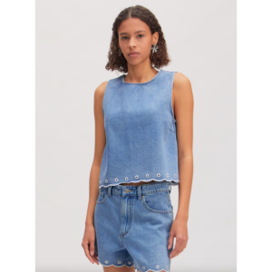 Edited Cecelia Denim Top Blue - blue, 40