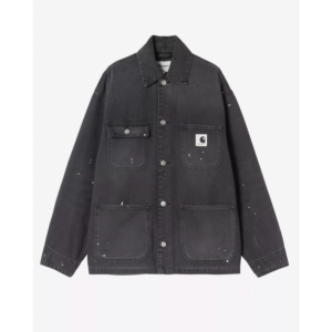 Carhartt WIP W' OG Michigan Coat Black Destroy Wash, Splatter - Black Destroy Wash, Splatter, XS