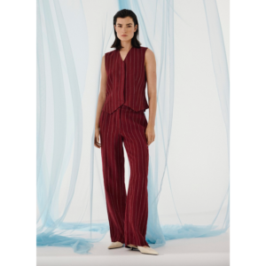 MSCH Claritte Pants Stripe Rhubarb