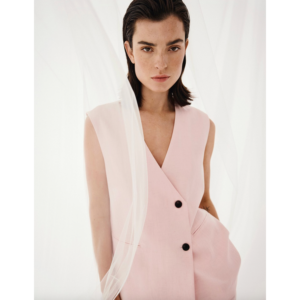 MSCH Franciska Waistcoat Lotus Melange - Lotus Melange, S