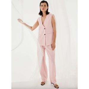 MSCH Franciska HW Pants Lotus Melange - Lotus Melange, M