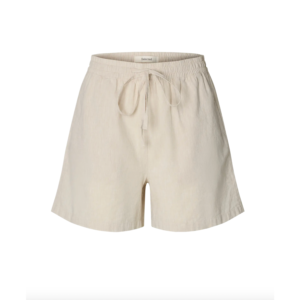 Selected Luisa-Linnie Linen Blend Shorts Sandshell