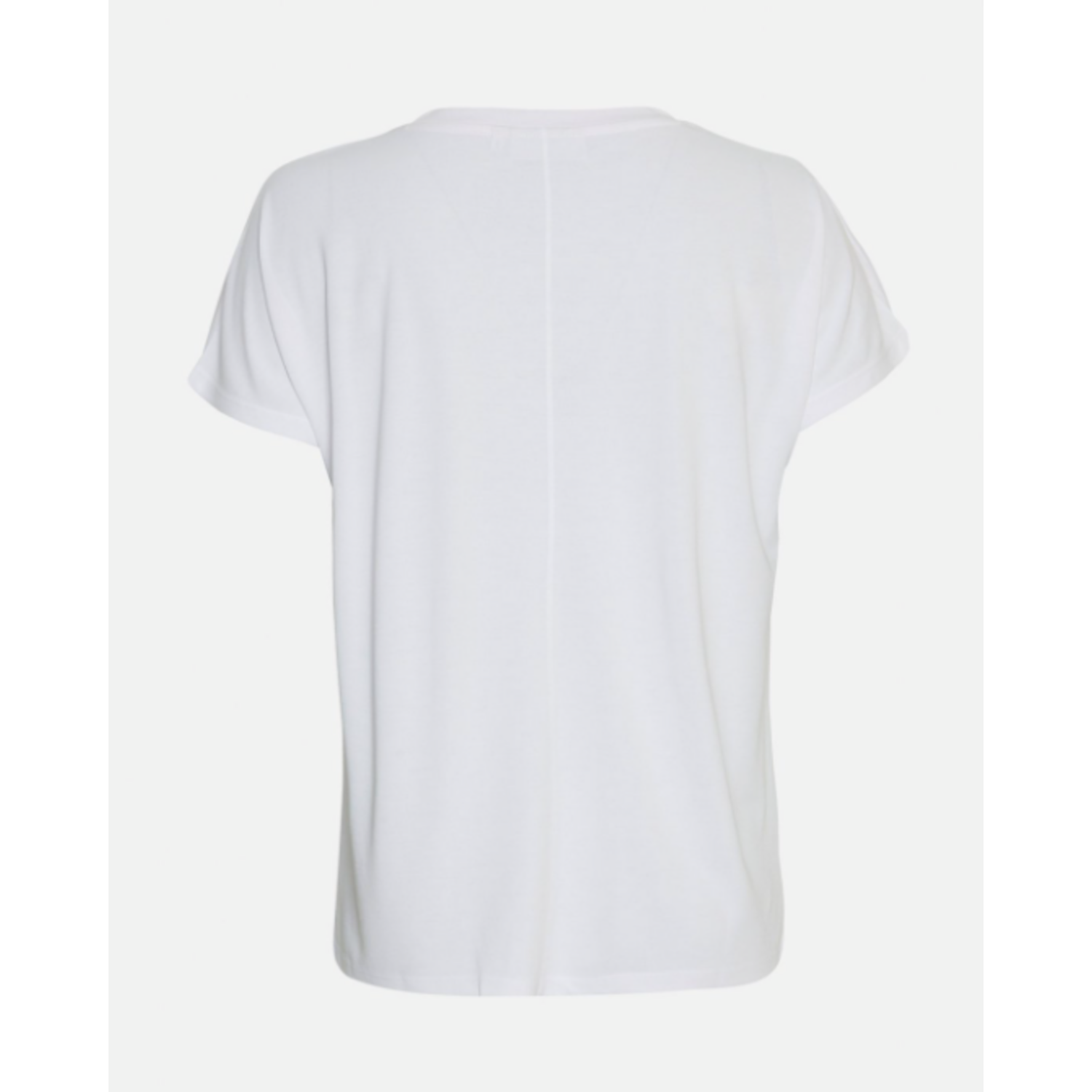 MSCH Fenya Modal V Neck Tee Optical Snow - Afbeelding 2