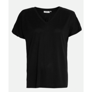MSCH Fenya Modal V Neck Tee Black - Black, S/M
