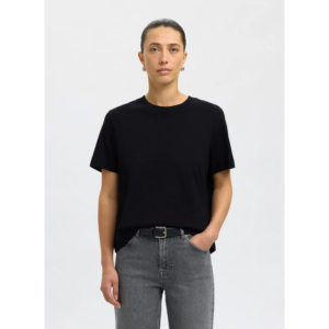 Selected Essential SS Boxy Tee Noos Black