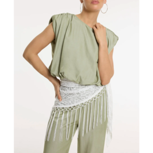 Refined Department Lace Triangle Scarf Carry White