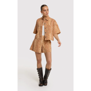 Refined Department A-line Wide Shorts Cindy Bambi Print