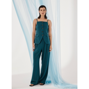 MSCH Mirabelle Michelle HW Pleat Pants Balsam - Balsam, XS