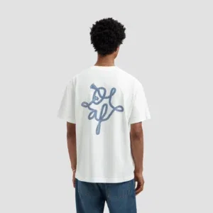Olaf Lasso Monogram Tee Optical White