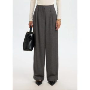 Selected Wide Camilla HW Pant Black/Structure
