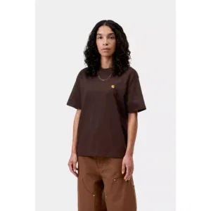 Carhartt WIP W' Chase T-shirt Palisander / Gold - Palisander / Gold, M