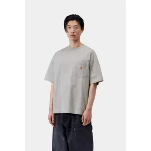 Carhartt WIP Work Pocket T-Shirt Grey Heather - Grey Heater, S