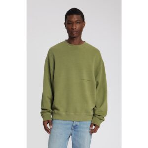Law Of The Sea Torria Garment Dyed Crewneck Sweat Martini Olive
