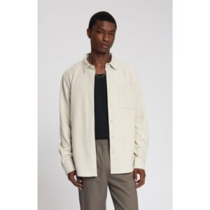 Law Of The Sea Troy Sort Herringbone Shirt Sand