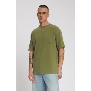 Law Of The Sea Aqualis Garment Dyed T-Shirt Martini Olive - Martini Olive, M