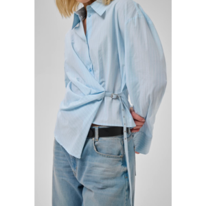 My Essential Wardrobe Bella Belt Shirt Angell Falls Striped - Angell Falls Striped, 36