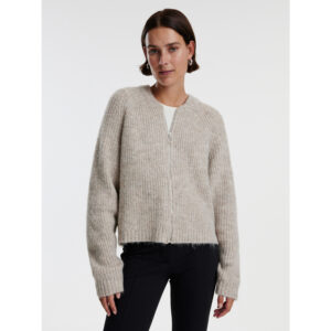 Edited Rani Bomber Cardigan Taupe - Taupe, 34