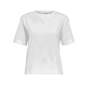 Selected Essential SS Boxy Tee Noos White - White, S