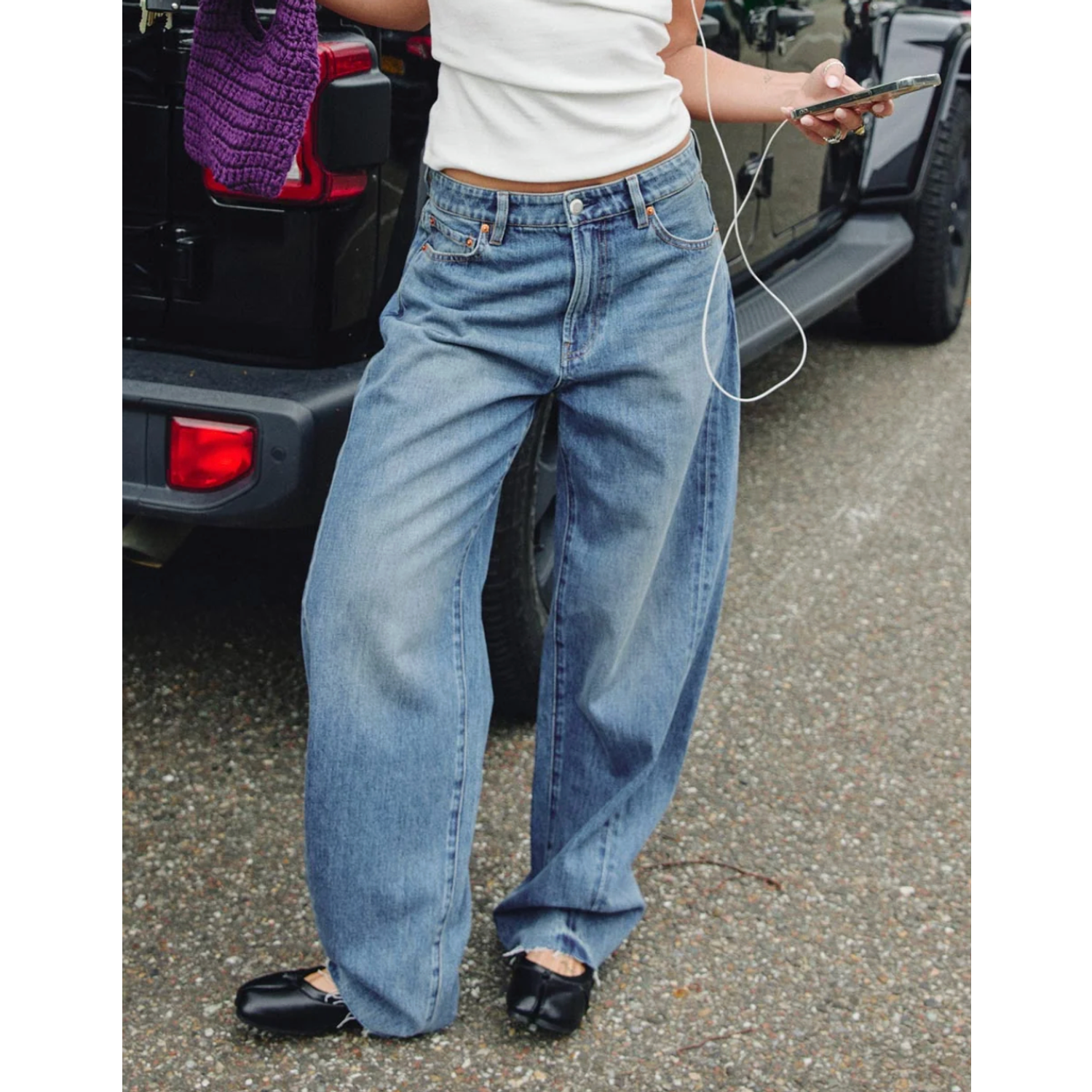 Catwalk Junkie Barrel Fit Jeans Medium Blue - Afbeelding 3