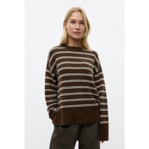 Envii Enada LS Split Knit Pine Stripe