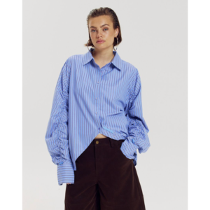 Harper & Yve Ted Blouse Stripe Blue - Stripe Blue, S