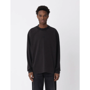 Won Hundred Staff Boxy LS Washed Black - Washed Black, L