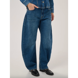 My Essential Wardrobe Jeans Barrel Remmie Dark Blue Vintage Wash