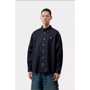 Carhartt WIP LS OG Madison Shirt Dark Navy - Dark Navy, S