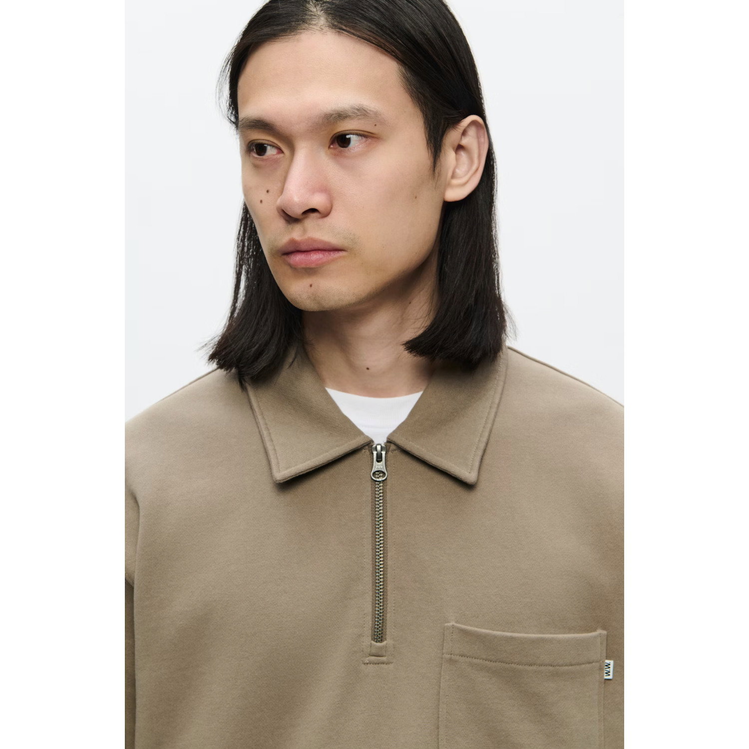 WoodWood Andy Half zipper Fallen Rock - Afbeelding 4