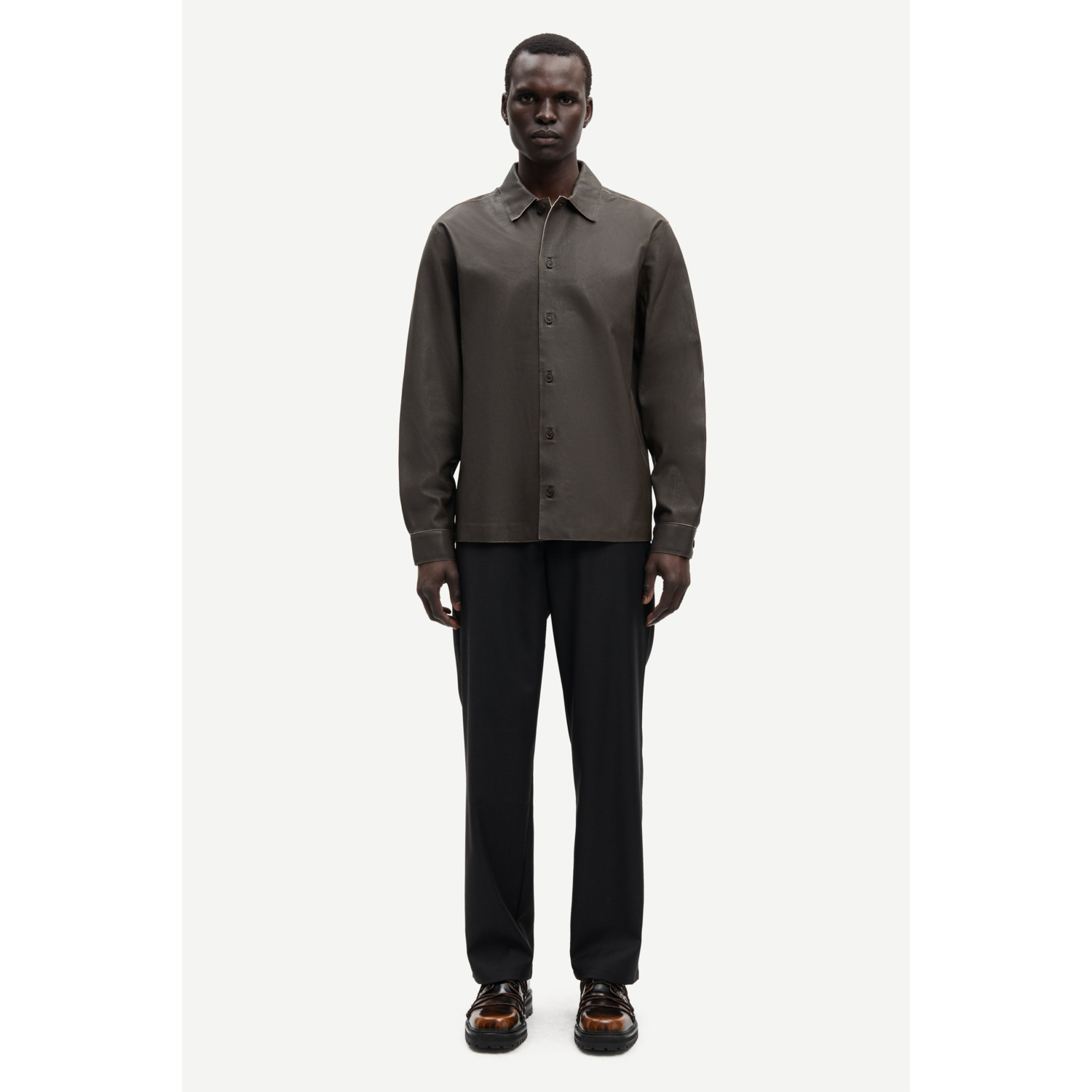 Samsoe Samsoe Sanoah Flex Trousers Black Melange