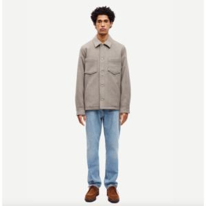 Samsoe Samsoe Pally Shirt Jacket Elephant Skin - Elephant Skin, L